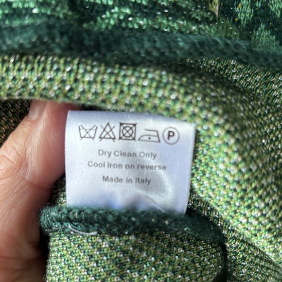 Designer Mary Katrantzou Green and Blue Patterned Dress - reversible , see pics - Picture 4 of 15